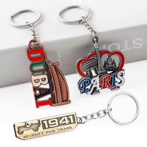 Wholesale <b>Custom</b> Zinc Alloy Enamel <b>Key</b> Chain Design Your Company logo Promotional Gift Blank Metal Keychains - Product Image 1