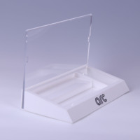 Boîte de présentation en acrylique pour petit comptoir portable rotatif personnalisé pour la vente au détail de rouge à lèvres de maquillage de crème de beauté pour l'affichage de magasin POP