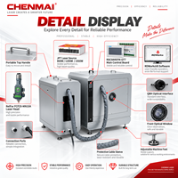 Machine de découpe laser à fibre CNC Chenmai 4040 800W, découpeuse laser de métal de bureau 400*400mm