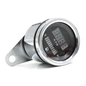 Waterproof Bike Meter Tachometer rpm Oil Level Motorcycle Fuel Gauge