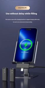 Micrófono de condensador Lavalier inalámbrico tipo C de alta calidad profesional 2,4G, receptor de larga distancia para teléfonos inteligentes y PC, 1 unidad - Product Image 6