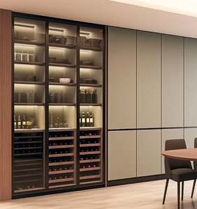 ตู้เสื้อผ้าห้องนั่งเล่นดีไซน์เรียบง่ายทันสมัยจากโรงงานจีน พร้อมแผงไม้ปรับระดับความสูงได้ - Product Image 1