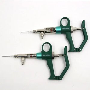 1/2/5ml <span class=keywords><strong>Seringue</strong></span> Continue pour Volaille Acier Inoxydable Réglable Vaccinateur Injecteur Porc Vache et Mouton <span class=keywords><strong>Seringue</strong></span> Métallique - Product Image 3