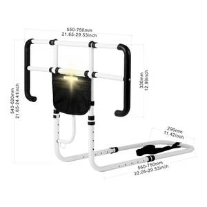 Modern Design Elderly Bedside Handrail Safety Guardrail Bed Edge Support Frame Anti-Fall Bed Guard Rail Care Product - Product Image 3