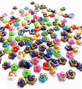 12Mm Paarse Tai Chi Bloemhars Steenlijm Op Vingernagel En Platback Gelei Strass Lijm Op Oorbel Als Decoratie In Verkoop