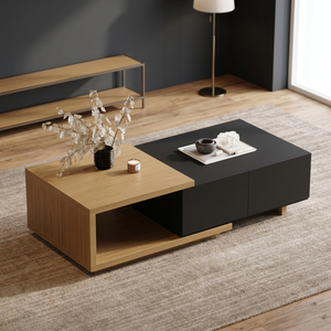 Teak Handmade Eco-Friendly Coffee <b>Table</b> <b>Storage</b> Modern Minimalist Living Room Furniture Supplier Indonesia - Product Image 3