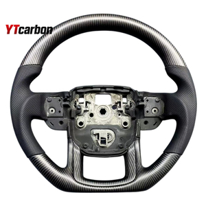Volante de Fibra de Carbono Real Personalizado Estilo Racing YTcarbon para Range Rover Sport <span class=keywords><strong>Velar</strong></span> Evoque Discovery <span class=keywords><strong>SV</strong></span>, Piezas de Auto - Product Image 1