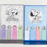 Notes autocollantes irrégulières découpées à la forme de Snoopy, blocs-notes adhésifs de dessins animés, papeterie décorative pour étudiants et scrapbooking