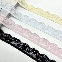 En stock – Ruban de dentelle élastique tricoté en nylon/spandex de 2,5 cm pour la confection artisanale de lingerie – Tissu de dentelle en rouleau