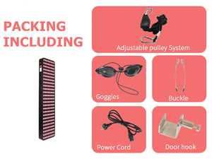 क्लासिक प्रदर्शन नियंत्रण 1000W लाल प्रकाश चिकित्सा पेशी आराम जिम के लिए अवरक्त प्रकाश पैनल लटका अप तालिका का उपयोग - Product Image 6