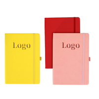 Cahier de Journal à couverture rigide en cuir de cadeaux personnalisés à quantité minimale de commande bas avec Logo pour les cadeaux de Souvenirs de marque