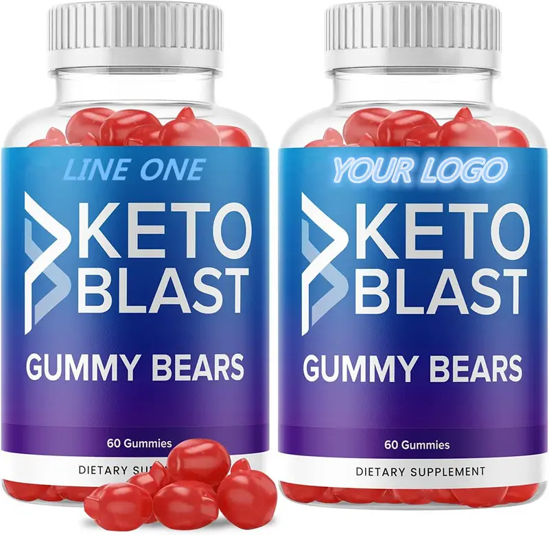 Pil Diet Keto Premium Meningkatkan Energi dan Fokus dan Mendukung Metabolisme Formula Ketogenik Premium (60 Permen Karet) Keto Blast Gummy