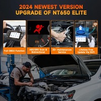FOXWELL-Escáner automático NT650 PRO OBD2, herramienta de diagnóstico de prueba activa con lector de código OBDII
