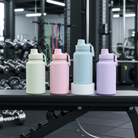 Nueva Botella Termo de Acero Inoxidable de Doble Pared para Exteriores, 650ml, Aislada, para el Regreso a Clases