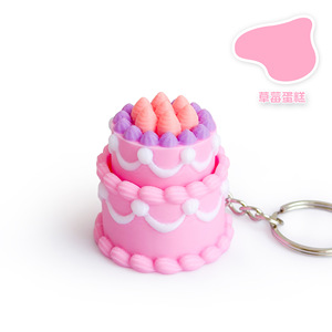 Juguete Promocional de Regalo, Llavero Colgante Antiestrés con Diseño de Pastel de Chocolate Impreso en 3D para Aliviar el Estrés - Product Image 6