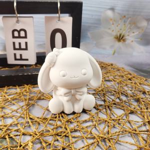 Moules de coulée en résine faits à la main pour bricolage ornements décoratifs Ins Style Silicone lapin moules W0307 - Product Image 3