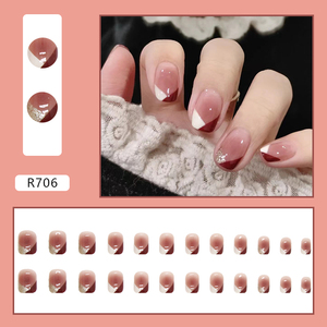 Fournitures de nail art en gros de haute qualité R706, kits de manucure réutilisables avec <span class=keywords><strong>faux</strong></span> <span class=keywords><strong>ongles</strong></span> en acrylique et <span class=keywords><strong>gel</strong></span> pour doigts - Product Image 2