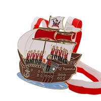 Maß gefertigte Hartemail-Auto medaille Gedenk karneval Messing Armee Antik druck 3D-Rohlinge Medaille Maritime For Collection