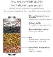 Filtre universel à charbon actif pour pommeau de douche Élimination des bactéries Durée de vie du filtre de 12000 gallons Élimine facilement le chlore résiduel