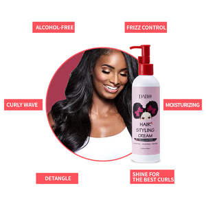 Oem Produits de soin des cheveux bouclés à la vitamine E Lotion hydratante améliorant les boucles, crème coiffante à fixation douce et à boucler - Product Image 5