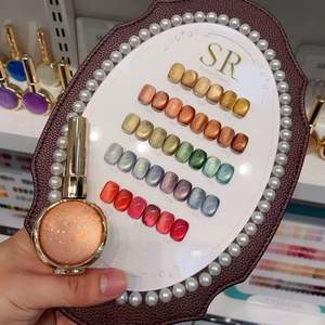 Set de Esmalte de <span class=keywords><strong>Uñas</strong></span> Magnético Efecto Ojo de Gato SR de 18 Colores con Carta de Colores, Kit de Arte de <span class=keywords><strong>Uñas</strong></span> con Efecto Flotante para Uso en Salón y en Casa - Product Image 4