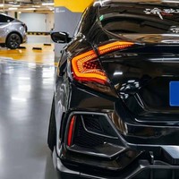 Feux arrière LED rouges avec clignotants DRL, kit de modernisation pour 10e génération 2016-2020, feux de freinage arrière et de recul effet écaille de dragon