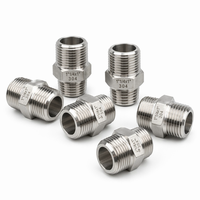 Raccord hexagonal réducteur en acier inoxydable 304 BSPP BSPT, lisse, 1/2-3/8 1-1/4-1 pouce, barre pleine haute pression classe 3000 pour tuyauterie