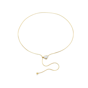 Collar con Colgante de Moda, Acero Inoxidable 316L, Baño de Oro PVD, Forma de Corazón, Cadena Ajustable, Joyería Sostenible y Resistente - Product Image 2