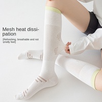 Manchons de compression professionnels respirants et antibactériens en coton peigné pour femmes ; Chaussettes d'été ; Chaussettes