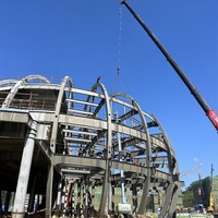 Bâtiment de gymnase en structure d'acier préfabriquée, salle de sport intérieure, construction de charpente en acier à grande portée