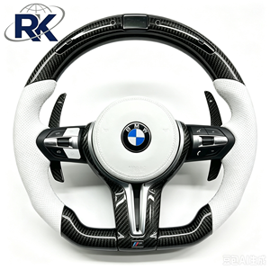 Volant en fibre de carbone à bas <span class=keywords><strong>prix</strong></span> avec emblème M et palettes de changement de vitesse en carbone pour <span class=keywords><strong>BMW</strong></span> F20 F30 F10 F25 F15 M2 M3 M4 M5 – Vente directe usine - Product Image 3