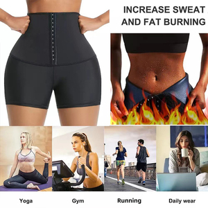 Entrenador de cintura para mujer, pantalones de Sauna para el sudor, cintura alta, pérdida de peso, pantalones adelgazantes, Control de levantamiento de cadera, moldeador de cuerpo, quema de grasa - Product Image 3