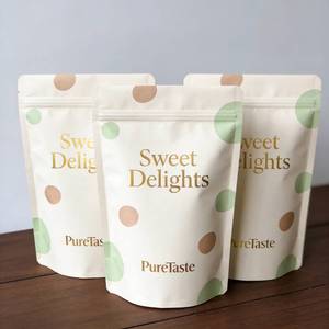 Sachets Doypack Personnalisés en Papier Kraft avec Fenêtre – Emballage Durable pour Barres Granola et <span class=keywords><strong>Muesli</strong></span> (Vente en Gros) - Product Image 5