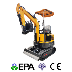 1 tonelada Micro Digger Mini Escavator máquinas con pista de goma para la venta - Product Image 4