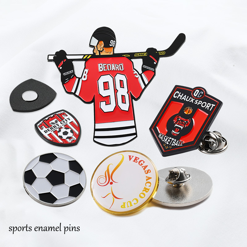 Pins deportivos personalizados de esmalte para solapa