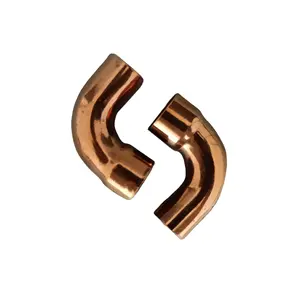 Inner diameter copper single expansion 90 degree elbow large R bend air conditioning refrigeration welding