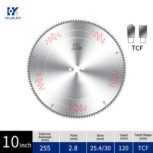 İnce alüminyum hızlı kesme diski kesmek için 10 inç pürüzsüz kesme testere diski 255Mm 100 120T verimli TCT alaşımlı dairesel testere bıçağı - Product Image 3