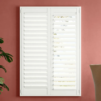 Prix de gros Volets de plantation pour fenêtres en PVC et bois à lame de persienne blanche imperméable sur mesure