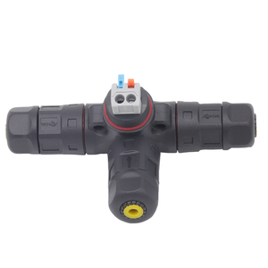 <b>Quick</b> Locking 2Ways Electric Wire <b>Connector</b> M20 Assembly Tee 25A AC <b>Connector</b> IP67 Led Light Waterproof Cable <b>Connector</b> - Product Image 4