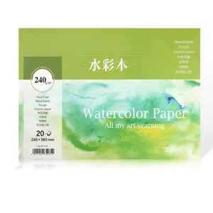 Custom logo 300g watercolor painting paper acid free rough import watercolor high quality pad