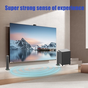 2024 mới 120W Sub Woofer speakerbt 2.1 <span class=keywords><strong>PC</strong></span> âm thanh bar rạp hát tại nhà AUX có dây vòm <span class=keywords><strong>stereo</strong></span> Soundbar TV Loa - Product Image 2