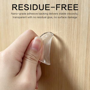 Self Adhesive PU <strong>Door</strong> Bumper Round <strong>Door</strong> Stopper Sticker 40x8mm 6 Pcs Anti Slam Wall Protector Noise Silencer <strong>Door</strong> Damper Pad - Product Image 4