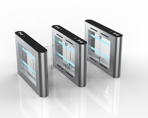 RFID 카드 리더 보안 스테인리스 스틸 턴스타일 게이트 IP66 보호 안티테일게이팅 안티핀치 2웨이 작동 사무실용 - Product Image 3