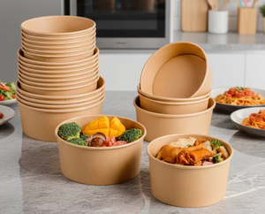 آلة صنع أوعية الغداء الورقية ذات الاستخدام الواحد من أفضل العلامات التجارية، آلة صينية للتصدير، آلة صنع أوعية السلطة KBM200 - Product Image 3