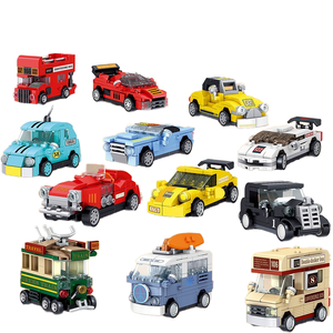 1:32 spor araba modeli geri çekme yarış gezi Lego anaokulu eğitim yapı taşları için uyumlu plastik oyuncak araba - Product Image 1