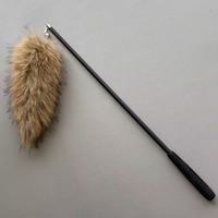 Usine directe chat jouets balle renard cheveux queue canne à pêche amusant poupées pour animaux de compagnie accessoires en peluche pour Auto tapisserie d'ameublement fait lapin cheveux bruts