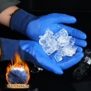 XINGYU Guantes Cálidos Recubiertos de Látex para Invierno, Cálidos Guantes de Seguridad Térmicos Digitales Cómodos, Guantes de Trabajo Fríos con Logo - Product Image 3