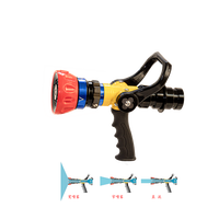 Buse de pulvérisation à jet guidé Volla Machino pour lutte contre l'incendie, débit de 2,5-4 L/s, raccord mâle, pression de 0,60 MPa, portée de 29 m