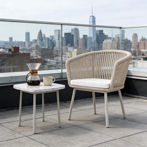Chaises de patio d'extérieur, chaises de loisirs de jardin de villa, meubles de balcon imperméables et résistants au soleil - Product Image 4