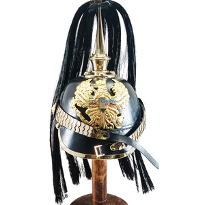 Pickelhaube Medievale Tedesco Prussiano Lungo con Punte, Fatto a Mano in Pelle Naturale, Finitura di Alta Qualità, Grado Ufficiale, Indossabile QG - Product Image 2